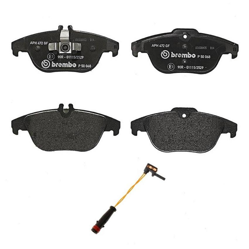 Mercedes Brakes Set Kit Pads Rear (LowMet) (with Sensor) 0074208520